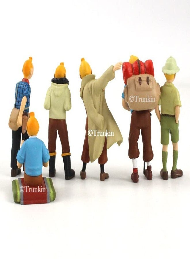 Trunkin Tintin Aventures Set of 6 Action Figures Set B Model Toy Collectibles - Image 4